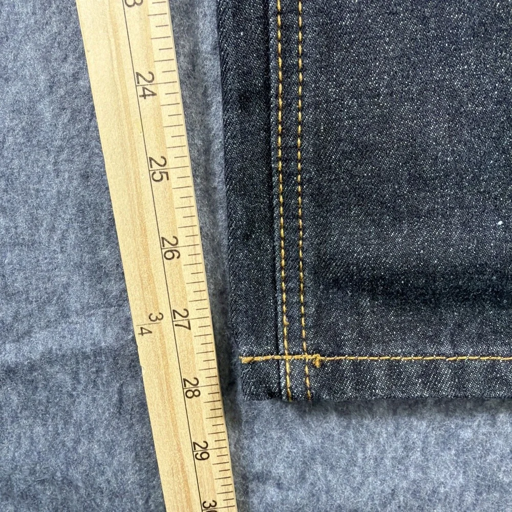 Shaka Wear Jeans Mens 40x29 Black Y2K Grunge Baggy Raw Denim